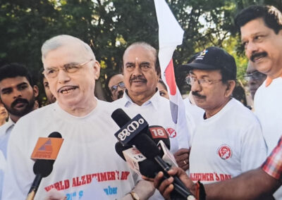 Kerala Governor Shri P. Sathasivam Participates in Alzheimer's Awareness Day