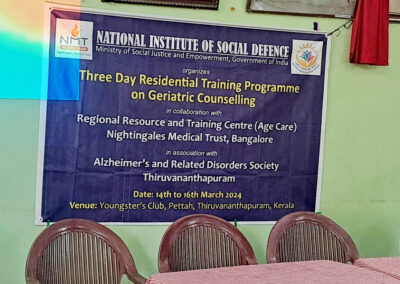 Official Banner of the Three Day Residential Training Programme