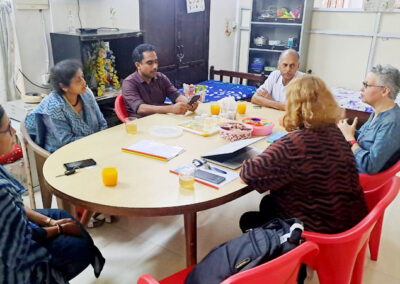 Meredith Wyse and ADB Delegation Meet with Care Team at Snehasadanam